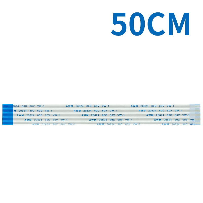 Dây Cáp Flex Dẻo Cho Raspberry Pi Model B + 2M 1M 50CM 30CM 15CM 15 Pins 15CM-200CM FFC 1.0mm Amp 20624 80C 60V VW-1