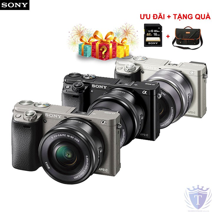 Máy ảnh Sony Alpha A6000 Kit 16-50mm F3.5-5.6 (Đen) Chính hãng (tặng túi Sony + Thẻ 16Gb)