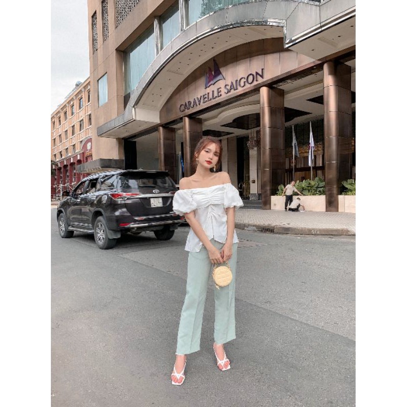 Quần WONDER HOUSE ống rộng dáng dài suông - Mango pant