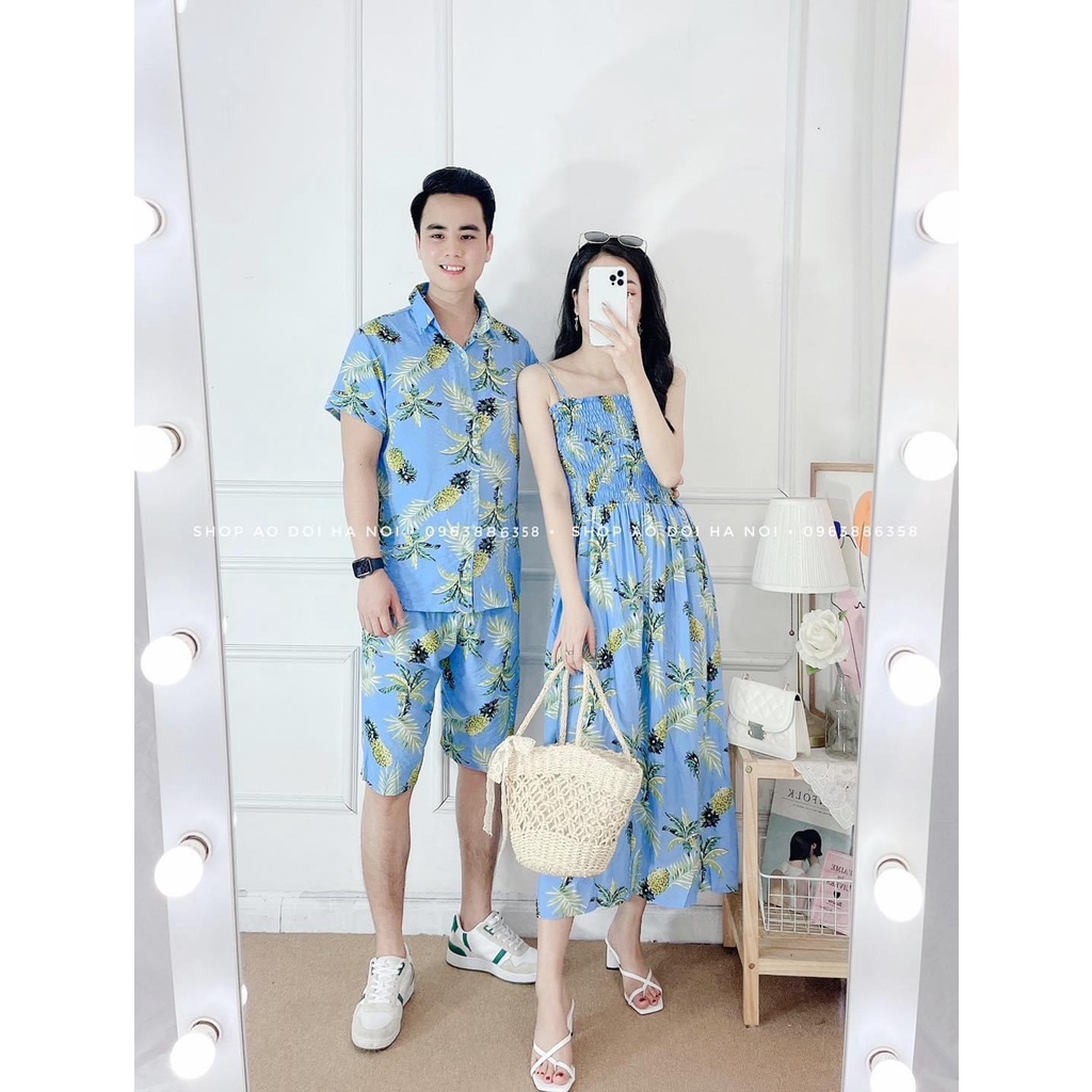 Bộ đồ đôi đi biển gia đình, bộ đồ mặc nhóm