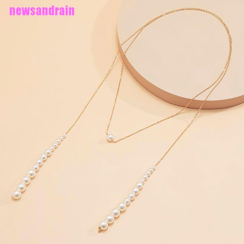 Vòng Cổ Choker Đính Ngọc Trai Thời Trang Cho Nữ