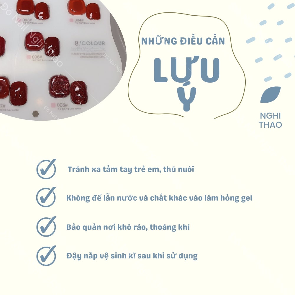 Set Sơn đỏ Jeliva 8 màu