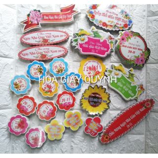 Banner/ Thiệp/ Bảng chữ Chúc mừng Ngày nhà giáo Việt Nam 20/11