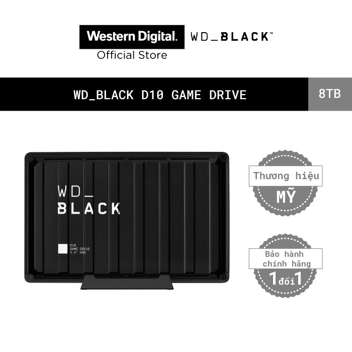 Ổ cứng HDD WD BLACK D10 Game Drive For Xbox 8TB 2.5&quot;, 3.2(WDBA3P0080HBK-SESN)