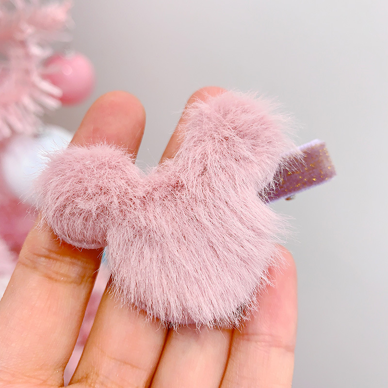 Kẹp tóc hình chú chuột nhồi bông dễ thương cho bé gái