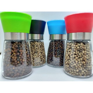 [3 IN 1 LỌ ĐẦY TIÊU] Lọ xay tiêu thủy tinh mini cầm tay TẠNG KÈM ĐẦY TIÊU ĐĂK LĂK