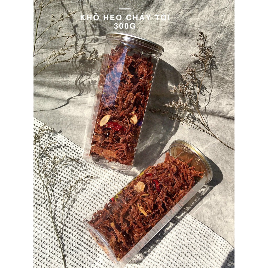 (300Gr) Khô Heo Cháy Tỏi Lát (Thịt lợn cháy tỏi ) hủ Pet Sharefood (free ship) | BigBuy360 - bigbuy360.vn