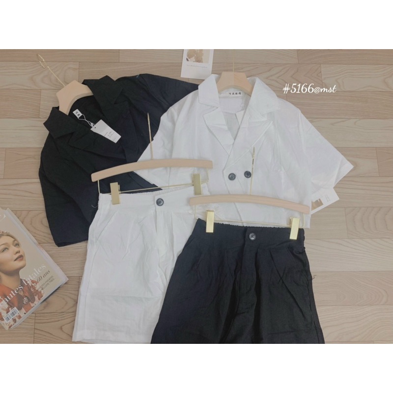 Sét blazer vest đũi quần đùi năng động Bộ vét nữ | BigBuy360 - bigbuy360.vn