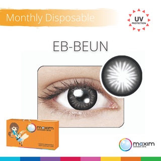 (lens giãn to) Lens màu đen 3 tháng Maxim Colors - màu EB BEUN
