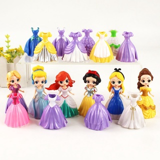 Búp Bê Thay Váy Gồm 6 Búp Bê + 18 Váy ( Mẫu 5)