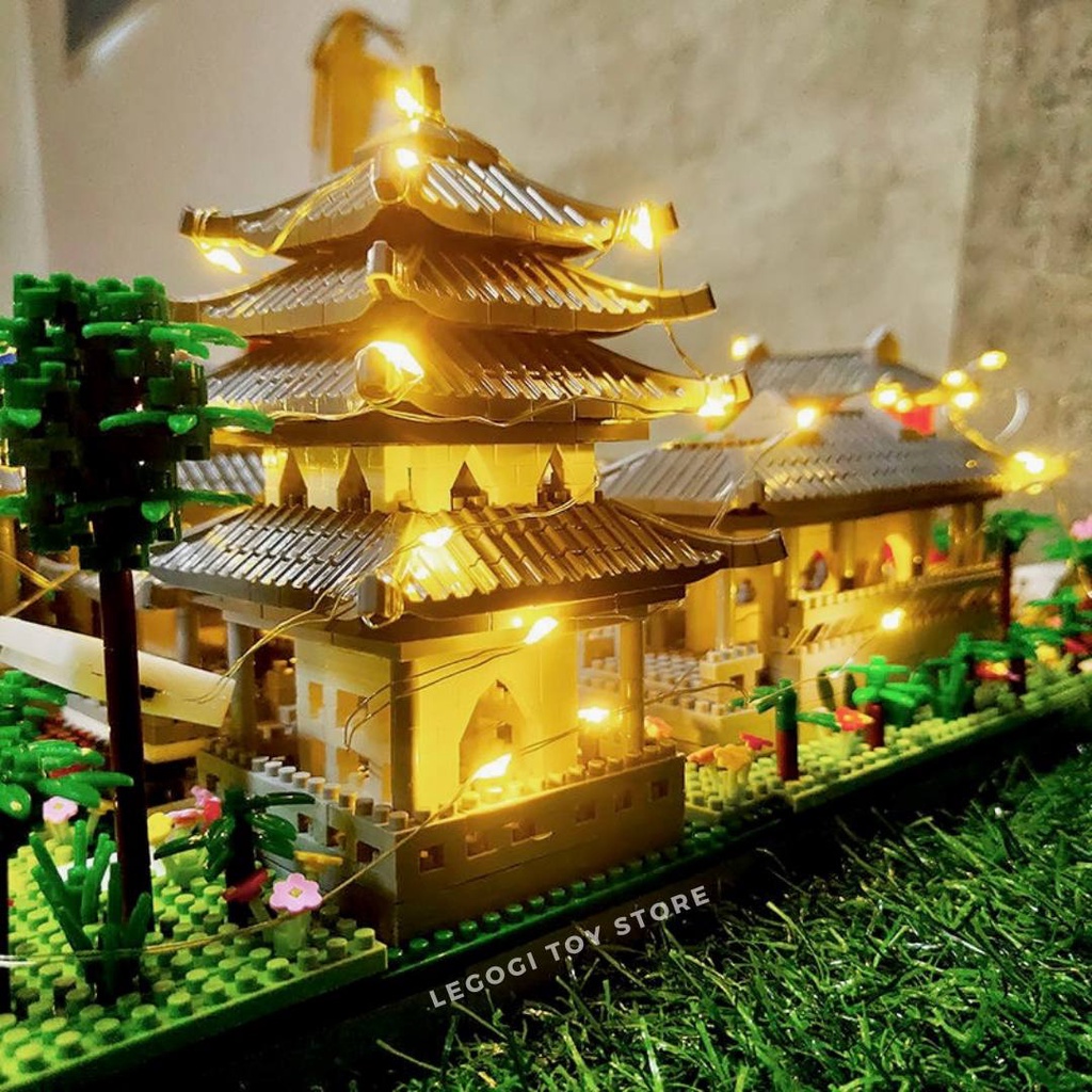 Đồ chơi xếp hình Legogi VƯỜN TÔ CHÂU gạch nhỏ NANOBLOCK mô hình vườn ngự uyển trang trí quà tặng sinh nhật