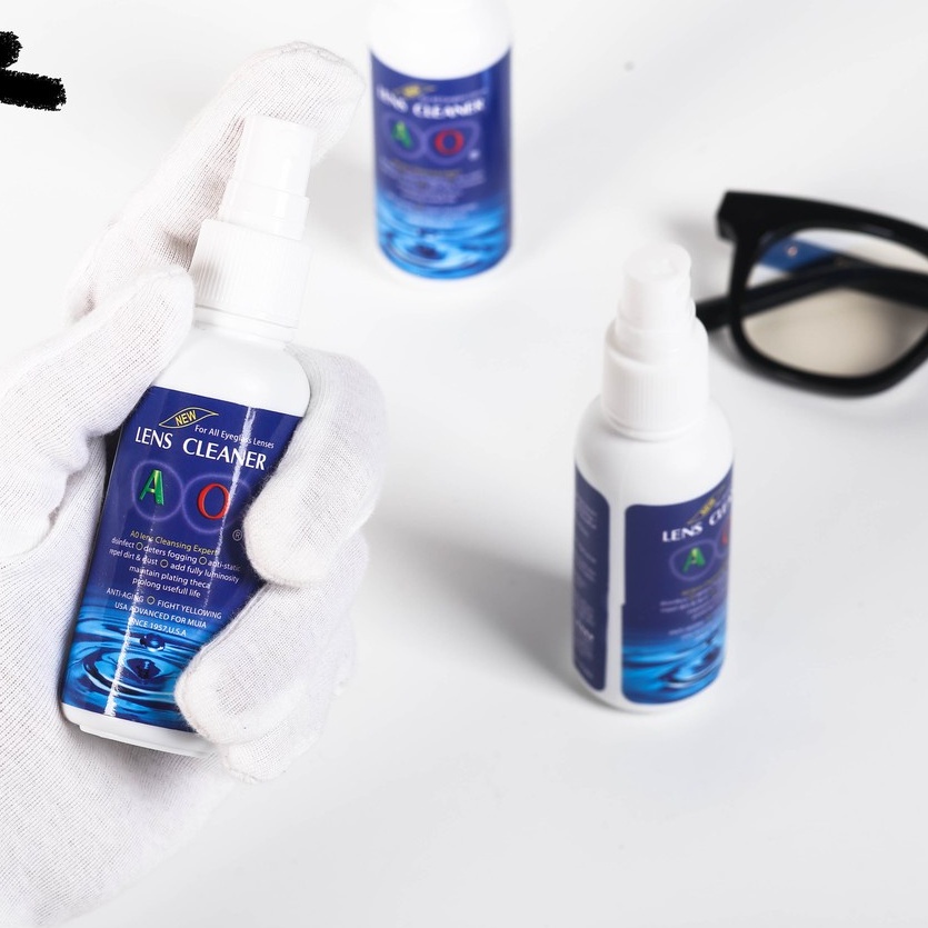 Combo nước và khăn lau kính chuyên dụng cho kính mắt, điện thoại, chống nước đi mưa, làm trong,sáng mắt kính.