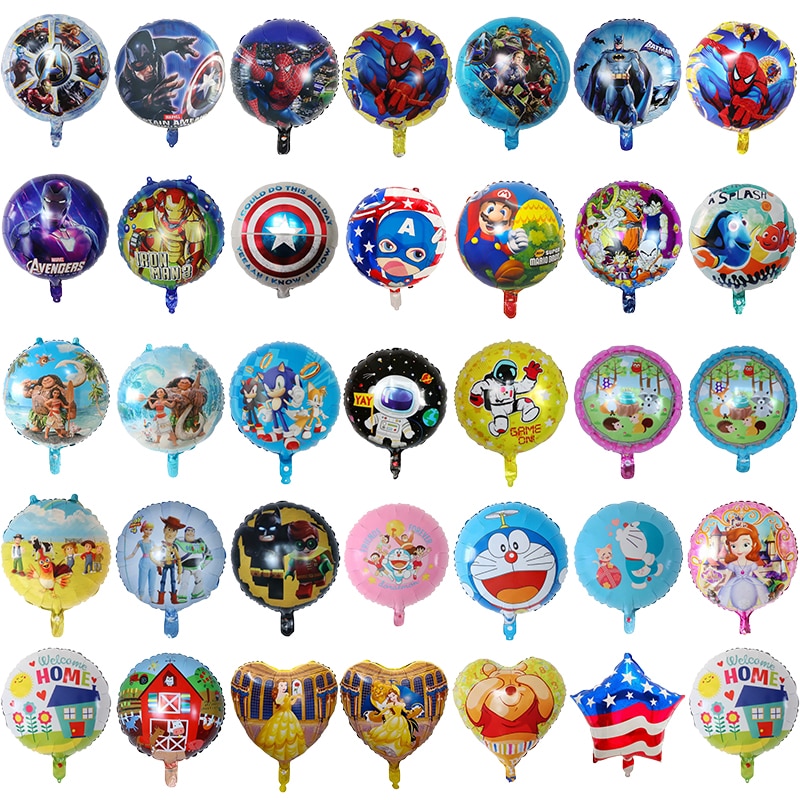 1 Bong Bóng Lõi Nhôm Hình Tròn Kích Thước 45X45Cm, Kích Thước 18inch