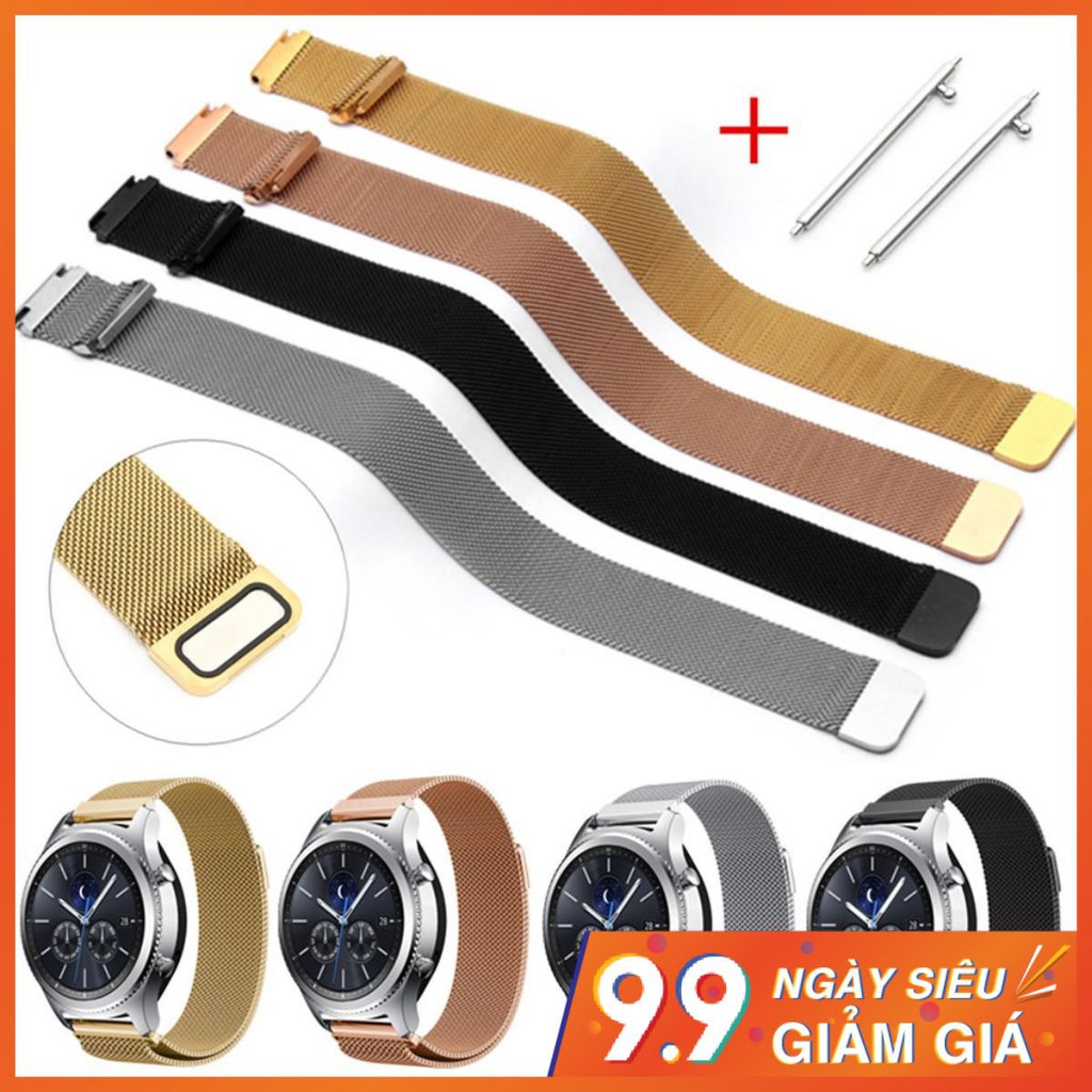 Dây Đồng hồ 20mm Thép Milanese cho Samsung Watch active 2 40/4 - Samsung Galaxy Watch 42mm