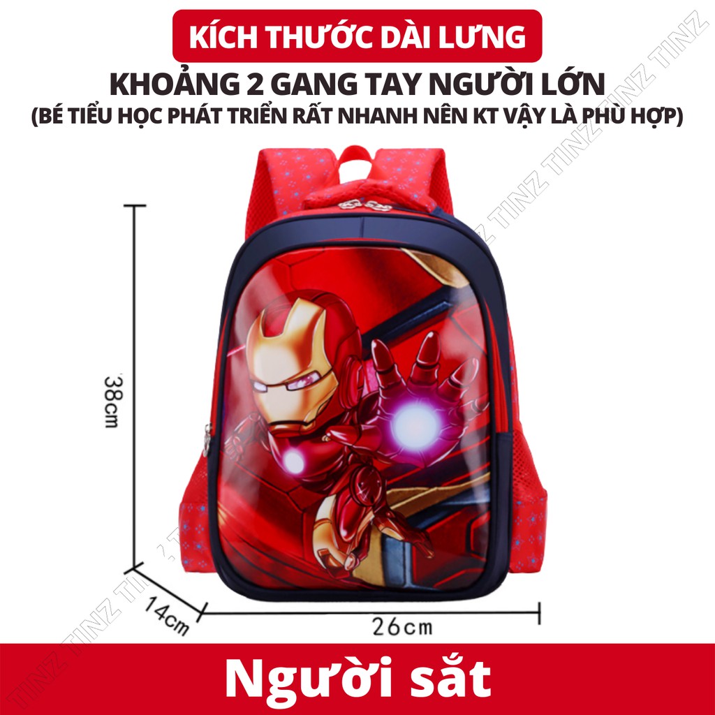Balo đi học cho bé trai nam lớp 1,2,3,4,5 cặp học sinh tiểu học cấp 1 chống gù chống nước TINZ|Mã CC1-09