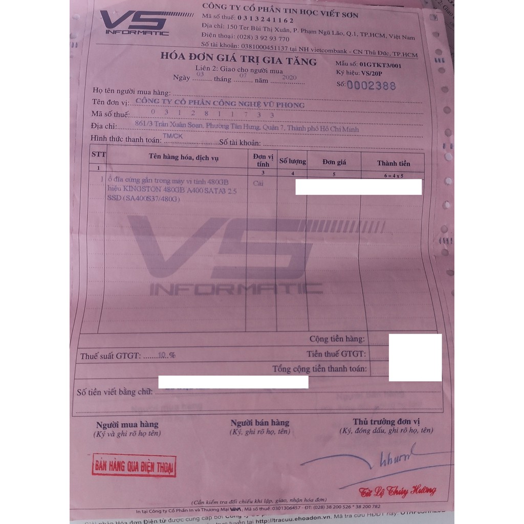 Ổ cứng SSD Kingfast Kingston A400 480GB bảo hành 3 năm | BigBuy360 - bigbuy360.vn