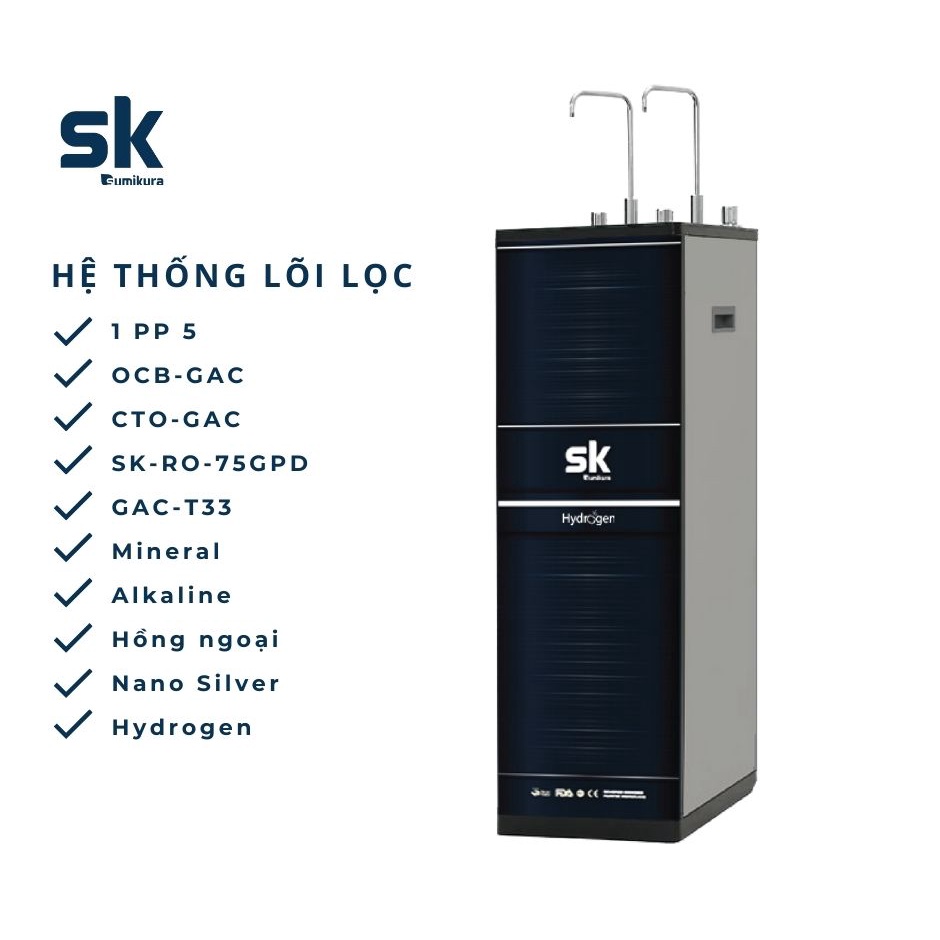 Máy Lọc Nước SK Sumikura 10 Lõi Hydrogen Nóng Nguội Lạnh SKW-HCN-10FS1