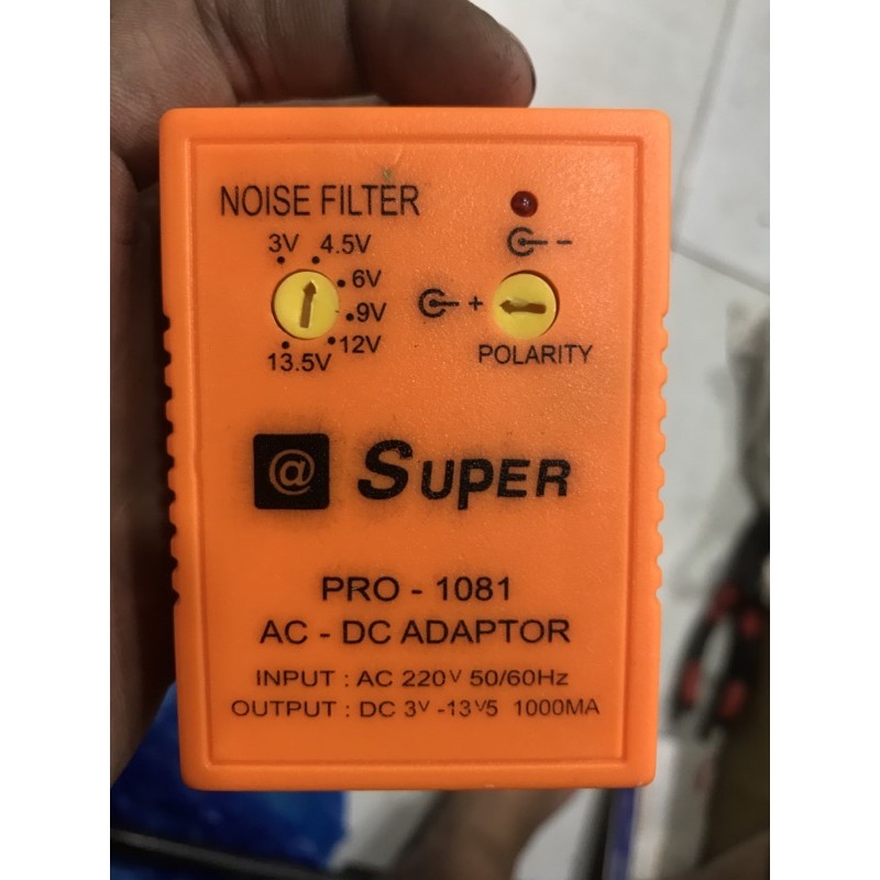 Adaptor đa năng 3v, 4.5v, 6v, 9v, 12v, 13.5v