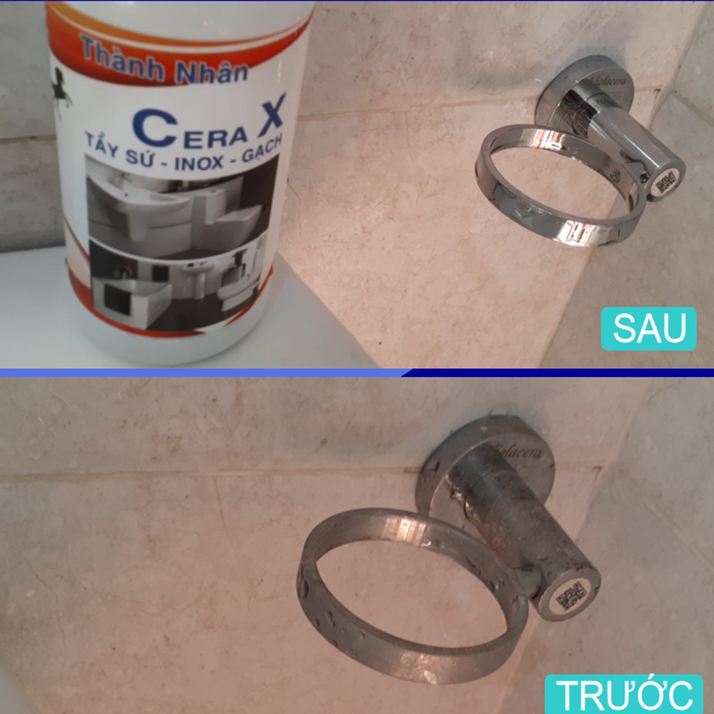 Dung dịch tẩy Sứ bồn cầu - Vòi sen Inox - Gạch men - Cera X 250ML