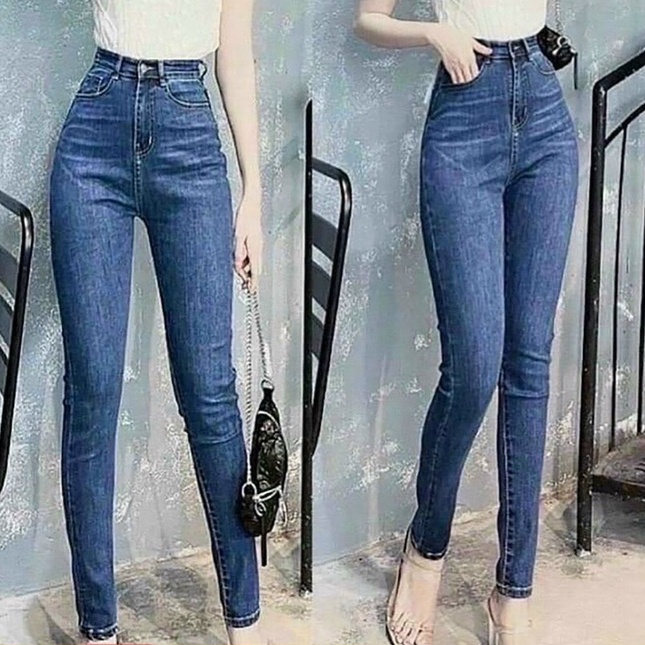 Quần Jean nữ lưng cao ôm dáng thời trang Lady Fashion, Quần bò nữ cao cấp mẫu mới phong cách trẻ trung - MQ618 | BigBuy360 - bigbuy360.vn