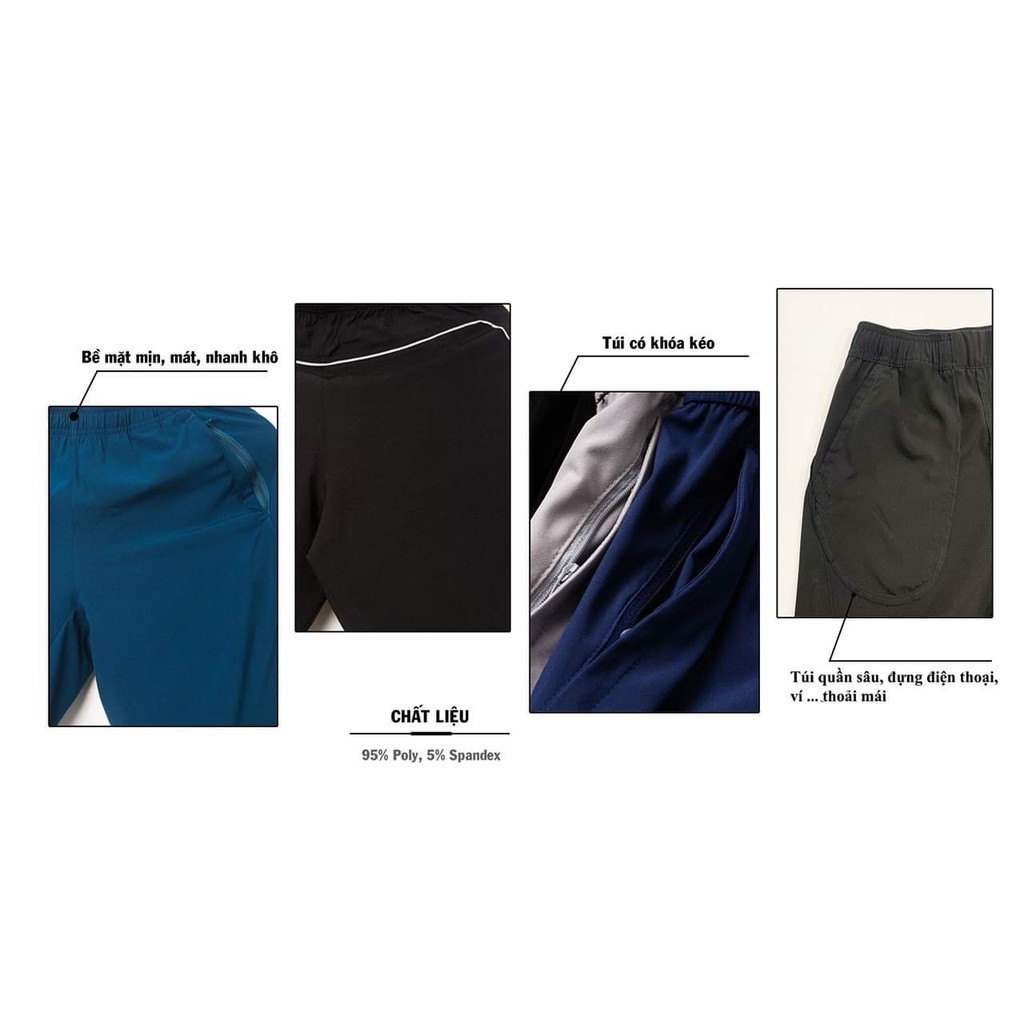 Quần Đùi Nam 5S/SS Vải Gió, Quần thể Thao Short Nam 5S /5S Chun Mềm Mại - MINHSTORE88