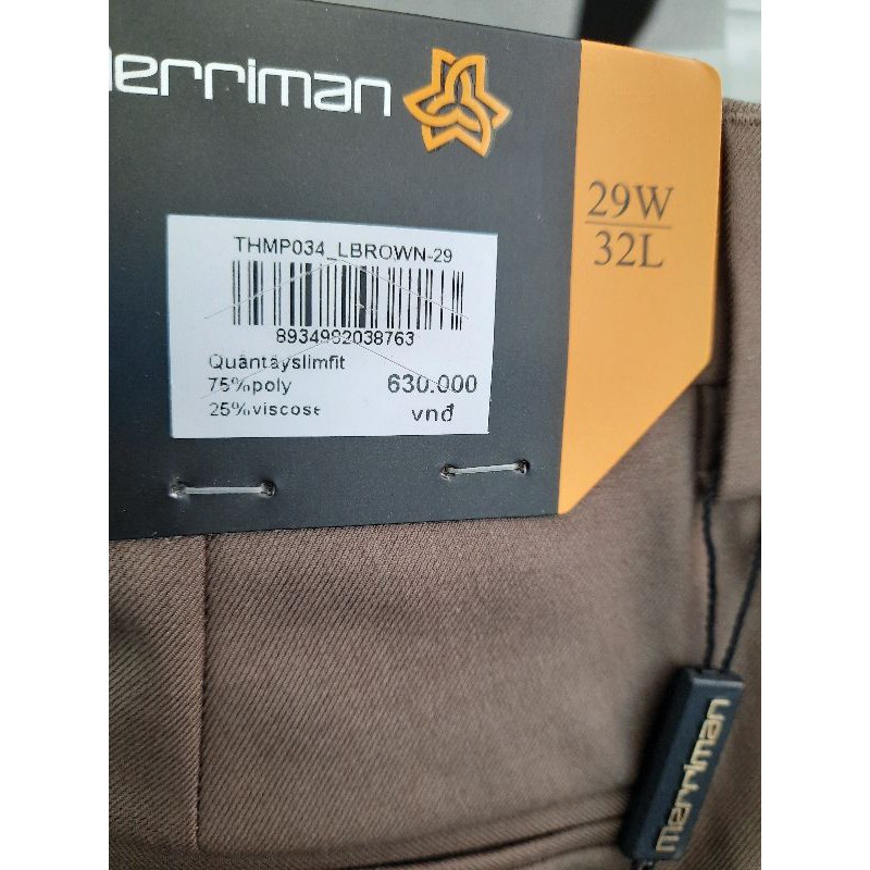 quần tây Meriman Mp034 giá 630 sale 35% và 50% còn 410, 315 | BigBuy360 - bigbuy360.vn