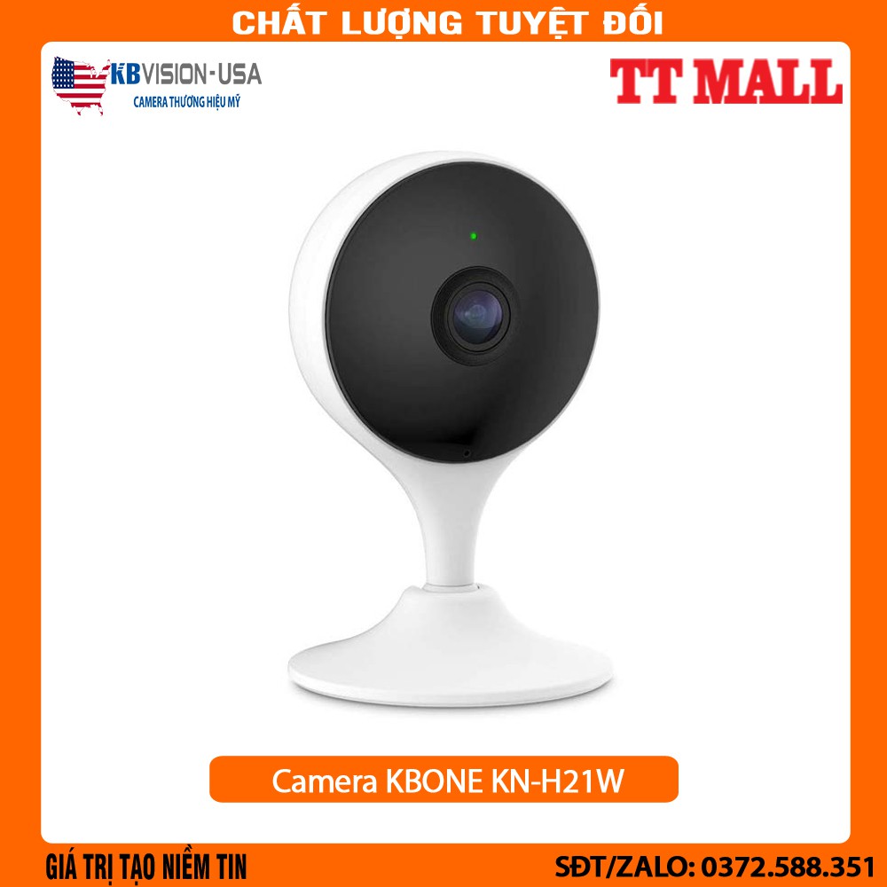 [Mã ELHAMS5 giảm 6% đơn 300K] Camera IP Wifi 2.0MP KBONE KN-H21W Thương Hiệu Mỹ ( đứng yên không quay)