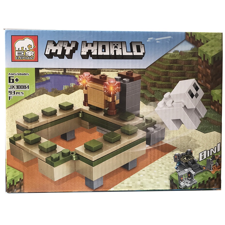 Đồ chơi lắp ráp Minecraft My World JX30084F 93 mảnh ghép