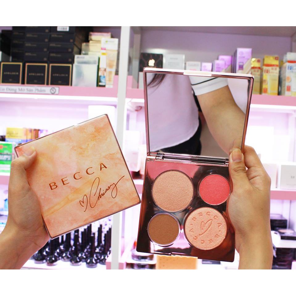 BẢNG PHẤN TẠO KHỐI HIGHLIGHT BECCA x CHRISSY TEISEN GLOW FACE PALETTE CHÍNH HÃNG