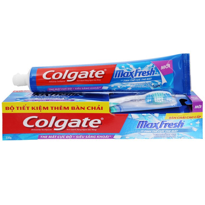 Kem Đánh Răng Colgate 180g/ 230g-Hương Trà Xanh -Tặng Bàn chải cao cấp