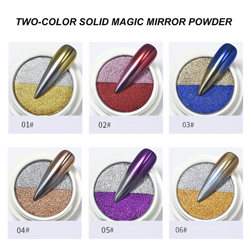 [Hàng mới về] Bột Tráng Gương Hiệu Ứng Cực Quang Làm Móng Nghệ Thuật Lâu Trôi