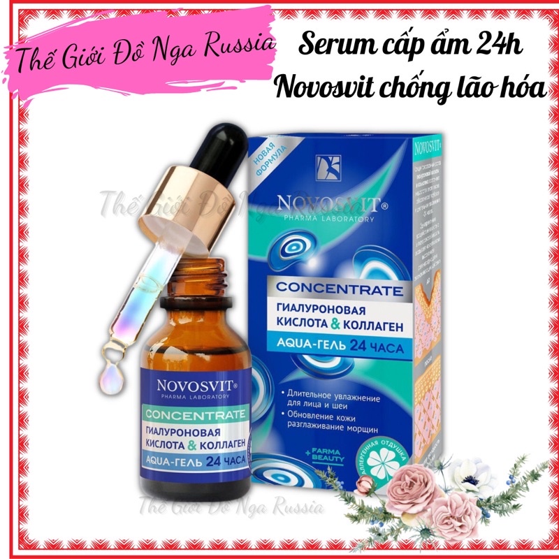Serum cấp nước Novosvit Aqua boost Nga