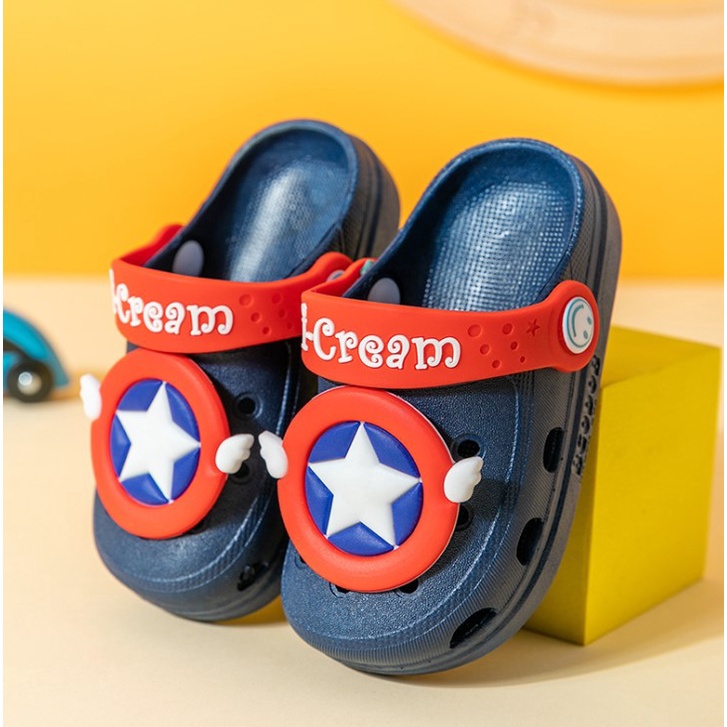 Dép trẻ em, Sục nhựa cho bé Icream siêu nhẹ, mềm mại chống trơn trượt