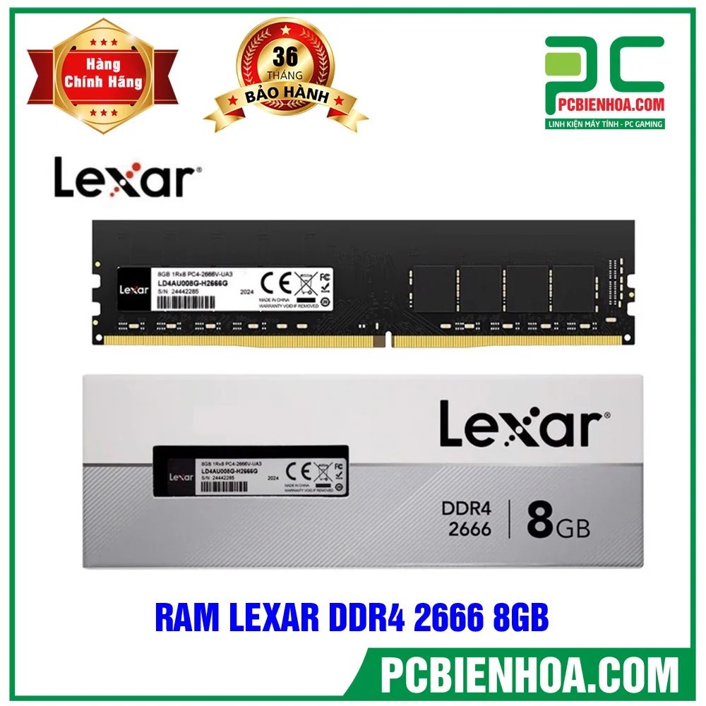  RAM MÁY TÍNH LEXAR DDR4 8GB BUS 2666