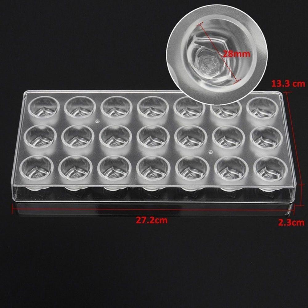 AUGUSTINA Khuôn Làm Bánh Pudding Bằng Polycarbonate PC DIY Hình Hoa 3D Lãng Mạn