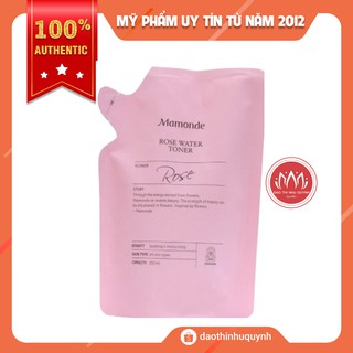 Nước Hoa Hồng Dưỡng Ẩm Mamonde Rose Water Toner 250ml Dạng Túi Refill