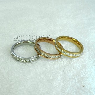 Nhẫn đính đá nguyên vòng NF652