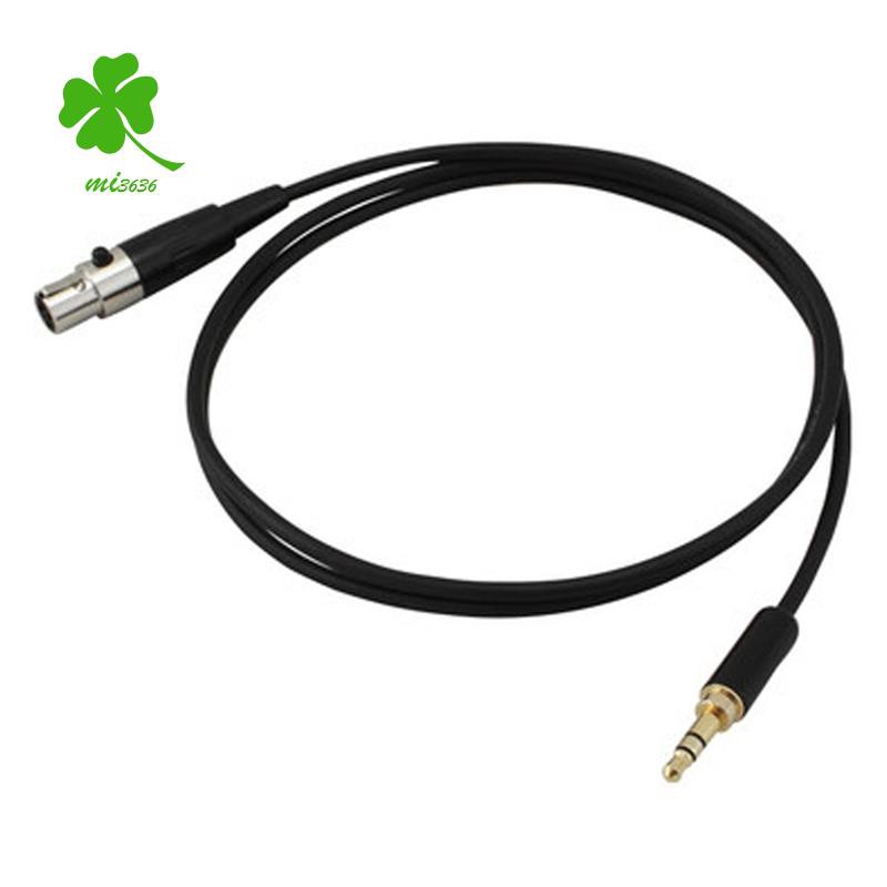 3.5mm Jack to 3Pin Mini XLR Female For BM800 PC Headphone Mixer Microphone Stereo Camera Amplifier 1M