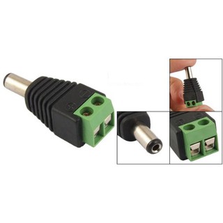10 Pcs 2.1x5.5mm Male Jack DC Power Adapter for CCTV Camera DRV