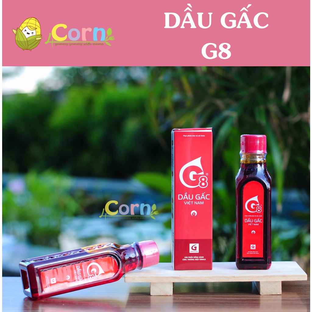 Dầu gấc cho bé ăn dặm G8 - Cho bé 6m+