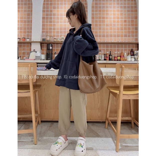 Áo hoodie cúc cổ mũ 2 lớp TC6