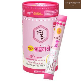 ( CHÍNH HÃNG ) Collagen Lemona Hàn quốc - Bột uống Collagen Lemona 60 gói
