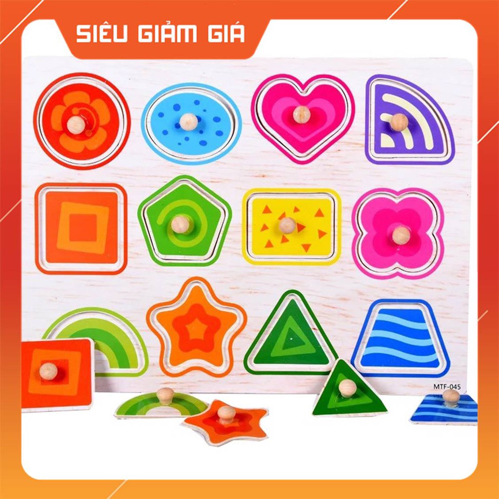 Bảng Núm Nhiều Chủ Đề  [HCM-GIÁ SỈ]  Đồ Chơi Gỗ Montessori ,An Toàn,Bé Làm Quen Các Chủ Đề Trong Cuộc Sống