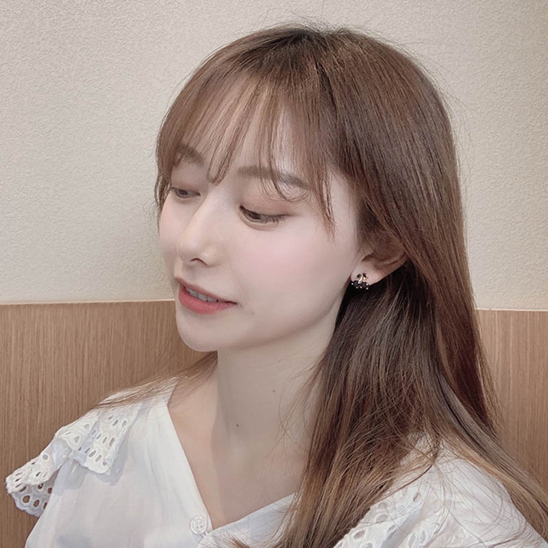 Bông tai bạc 925 hình quả anh đào đáng yêu