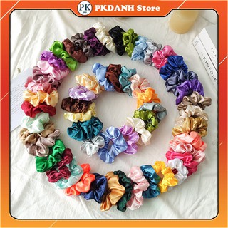 {SẢN PHẨM TIỆN LỢI CHO MÙA HÈ} Dây Cột Tóc Vải Scrunchies Phi Bóng (20 màu)