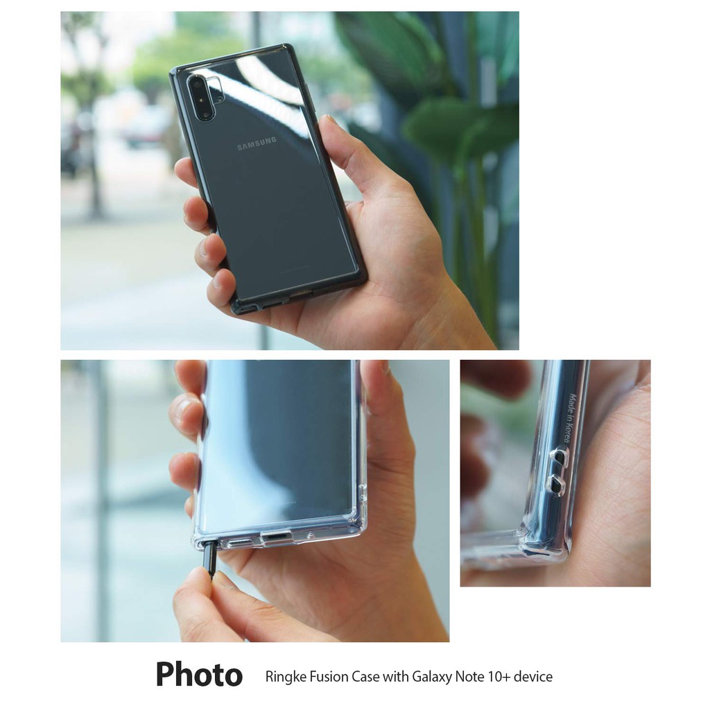 Ốp lưng Galaxy Note 10 Plus Ringke Fusion (Galaxy Note 10+ Case) Nhập khẩu Hàn Quốc
