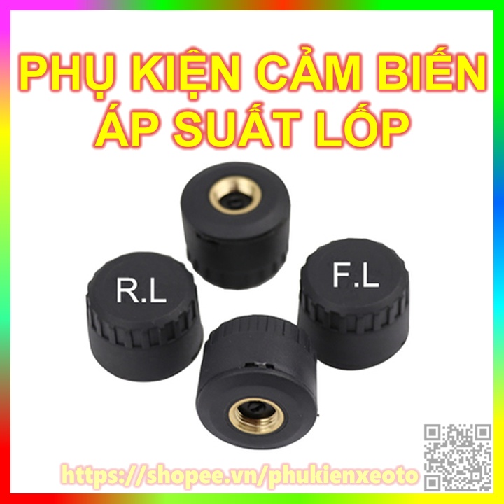 Cảm biến Áp Suất Lốp Ô Tô Xe Hơi TPMS Cao Cấp Van Ngoài Bản Quốc Tế Màn Hình Màu LCD