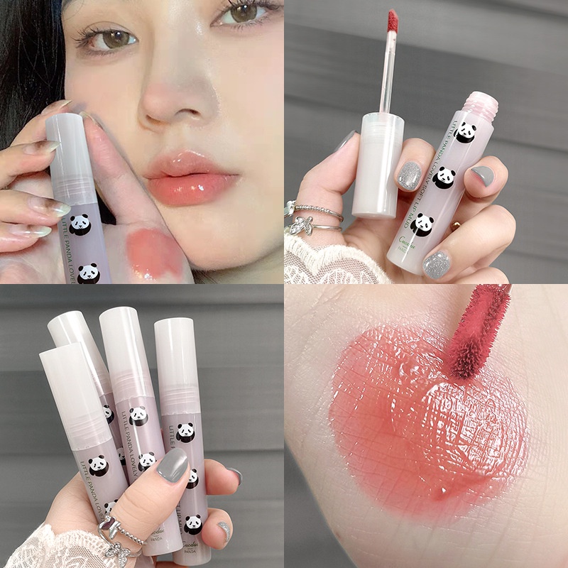 Son Môi Dưỡng Ẩm Nhung Mịn Hình Gấu Trúc Nhỏ Dễ Thương