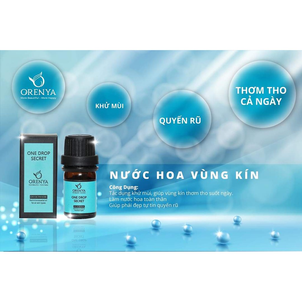 Nước hoa vùng kín One Drop Secret Orenya hương thơm nhẹ nhàng quyến rũ 5ml