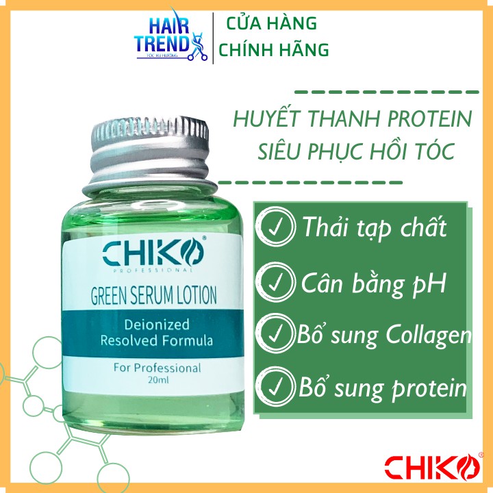 Huyết thanh protein siêu phục hồi tóc CHIKO chính hãng (lẻ chai 20ml)